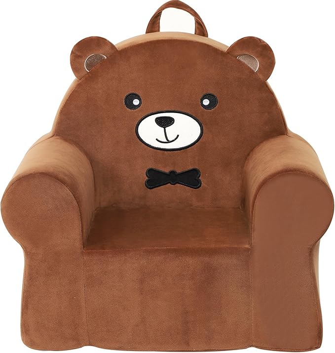 Cuddly Toddler First Chair, Premium Character Chair, Brown Bear, 18 Month up to 3 Years