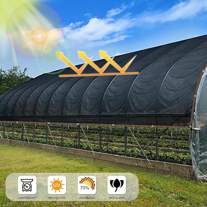 90% Black Shade Cloth for Patio, 4x6 FT Mesh Tarp Sun Shade Cloth with Grommets, Sun Protection Sail for Garden Greenhouse Pergola Barns Kennel Patio Outdoor Neting Cover