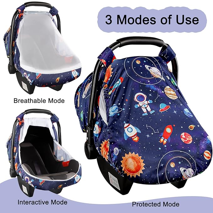 Baby Head Support and Strap Cover for Car Seat, Car Seat Covers for Babies