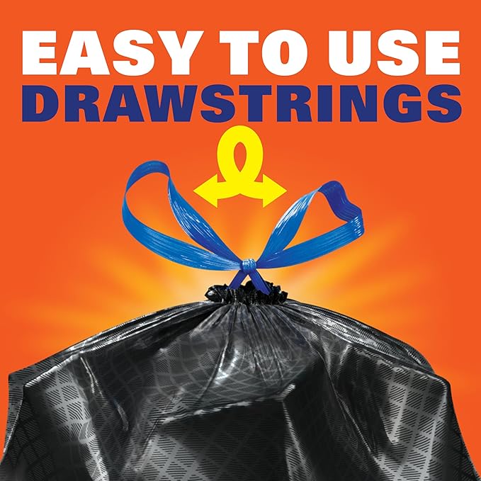 Hefty Strong Large Trash Bags, 30 Gallon