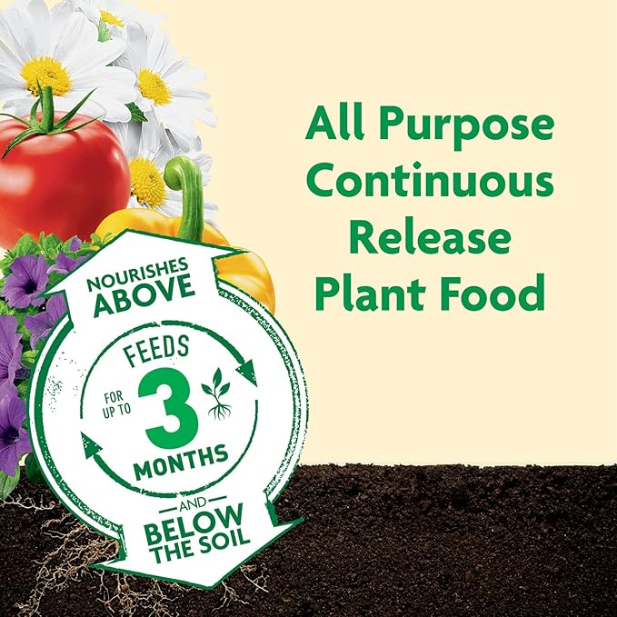 Miracle-Gro Shake 'N Feed All Purpose Plant Food, For In-Ground and Container Plants, Feeds for up to 3 Months, 4.5 lbs.