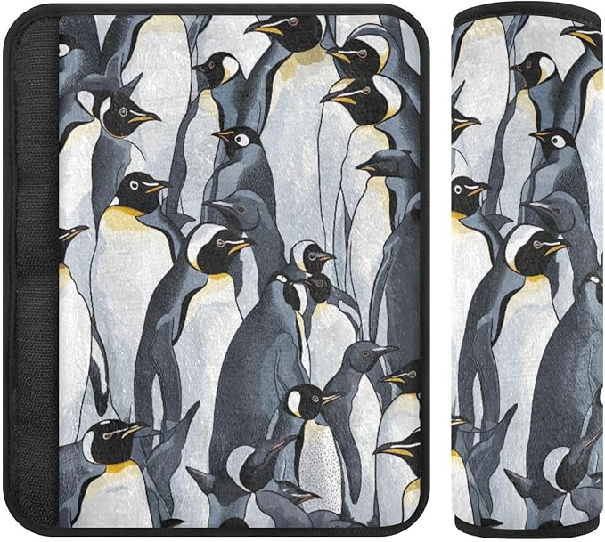 Car Seat Belt Pad Covers Cute Penguin Safety Seatbelt Strap Shoulder Pads for Adults and Children Comfort Universal 2 Pack M 20848917