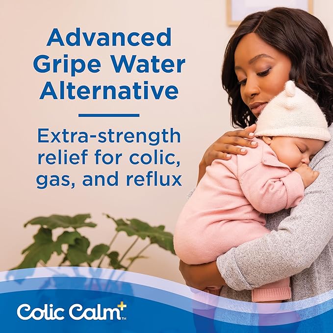 Colic Calm Plus - Gripe Water with Extra Support, Infant Gas Drops for Newborns, Colic & Upset Stomach Relief, Safe & Gentle, Baby Essentials for Digestive Health, 2 fl oz (Pack of 1)
