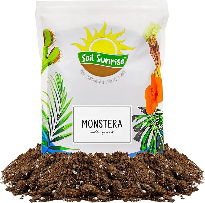Monstera Houseplant Potting Soil Mix (24 Quarts), Custom Blend for Growing and Repotting