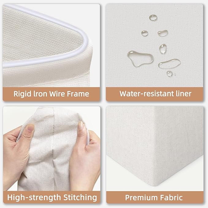 STORAGE MANIAC 3-Pack Large Laundry Hamper, 100L Collapsible Laundry Basket