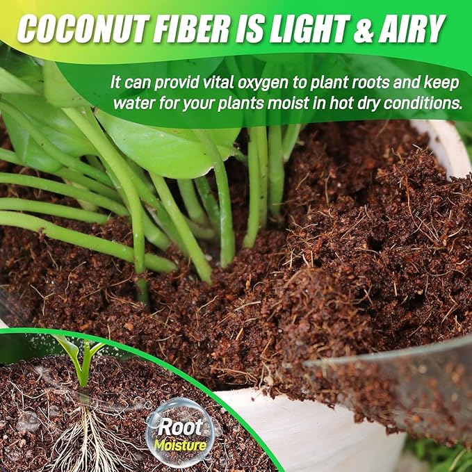 Coco Coir Brick for Plants-12 Pack Premium Coconut Bricks, 100% Organic Peat Moss, Fiber Coconut Husk for Planting, Gardening, Potting Soil Substrate