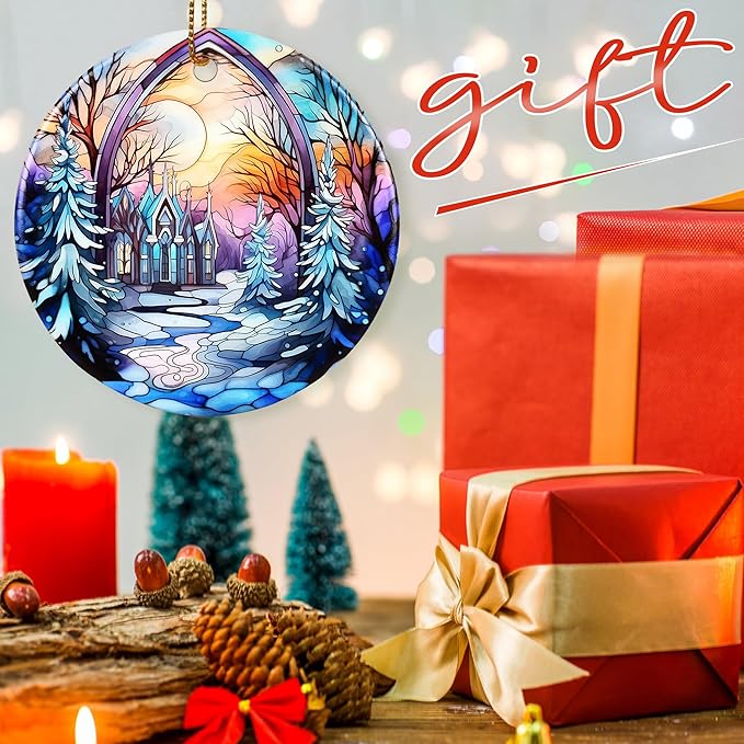 Christmas Ornament - Winter Sunrise Heirloom Keepsake for Christmas Tree & Gift Idea