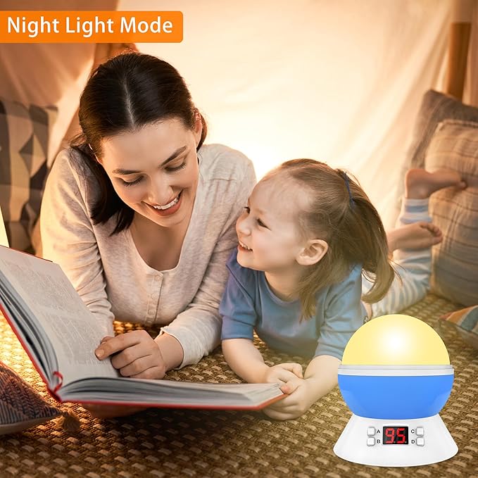 MOKOQI Cars Night Light for Boys - Rotating Projector Lamp with Race Car - Star Projector for Kids Age 3-8 - Ceiling Nightlight Projector with Cars and Stars - Birthday Gifts for Boys Room Decor