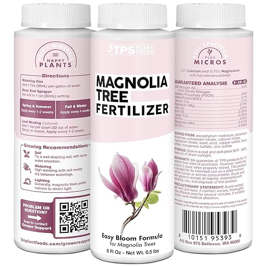Magnolia Tree Fertilizer, Complete Liquid Magnolia Tree Plant Food, 32 oz (1 Quart)