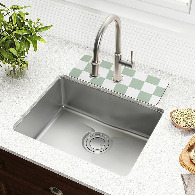 Kitchen Sink Splash Guard 2 PCS 30 Inch Sink Faucet Mat Splash Guard