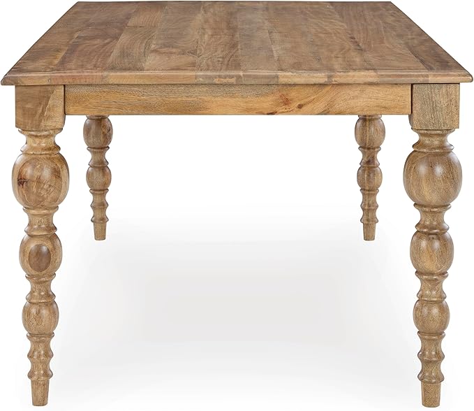Signature Design by Ashley Rybergston Casual Dining Table with 4 Legs, Light Brown