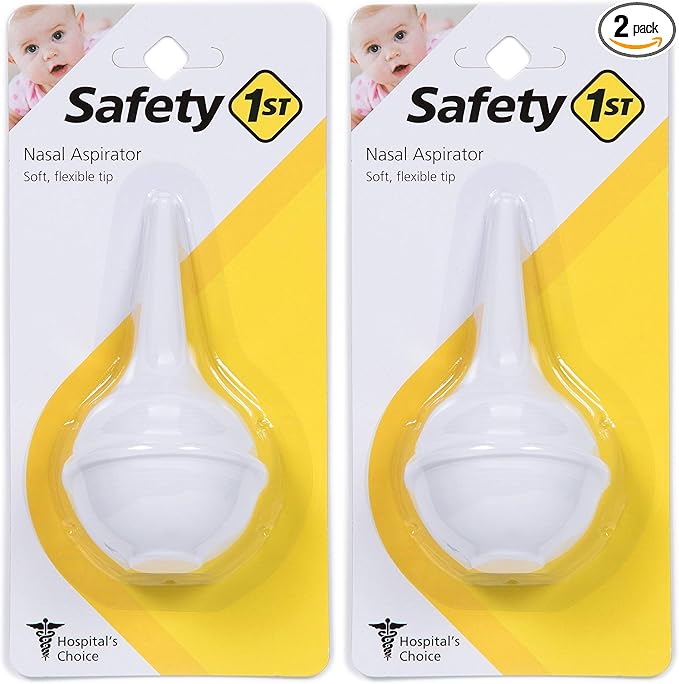 Safety 1st Newborn Nasal Aspirator, White, One Size (Pack of 2)