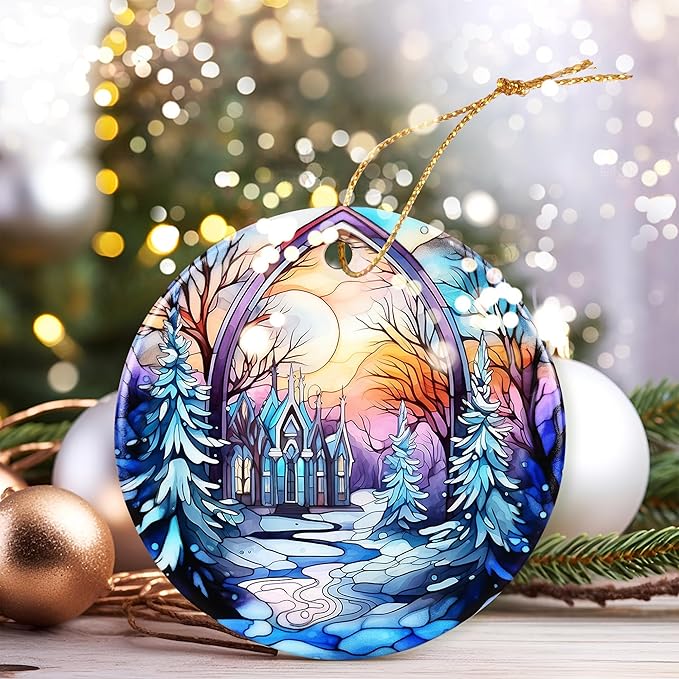 Christmas Ornament - Winter Sunrise Heirloom Keepsake for Christmas Tree & Gift Idea