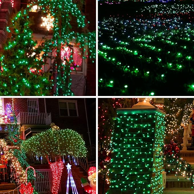 Green Wire,Green,Incandescent Bulb 100 Mini String Lights for Indoor Christmas Tree Garland Birthday Wedding Party Festival Decoration