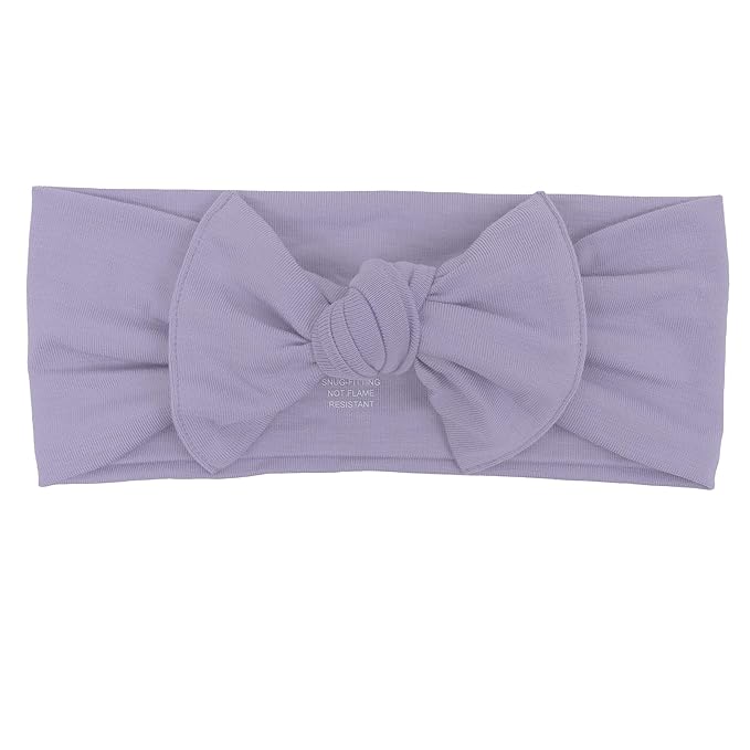 KYTE BABY Rayon Made From Bamboo Bow, (3-6 Months, Taro)
