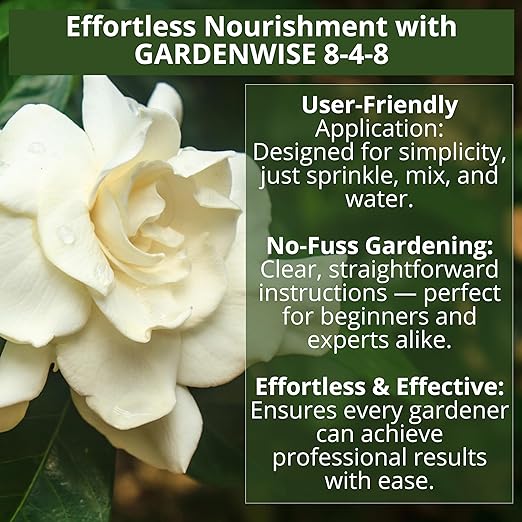 8-4-8 Acidic Fertilizer for Azaleas, Camellias (Camelia), Hydrangeas, Blueberries, Gardenias, Magnolia Trees, Evergreens, and Rhododendrons - Ideal Iron-Rich Plant Food (12 OZ)