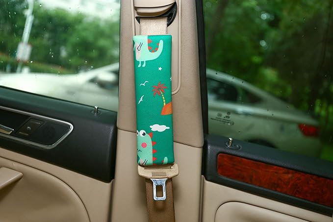 Seat Belt Cover Pad for Kids, 2 Pcs Soft Baby Seat Belt Cushions Pads, Car Seat Straps Shoulder Protector Pillow for Girls Boys