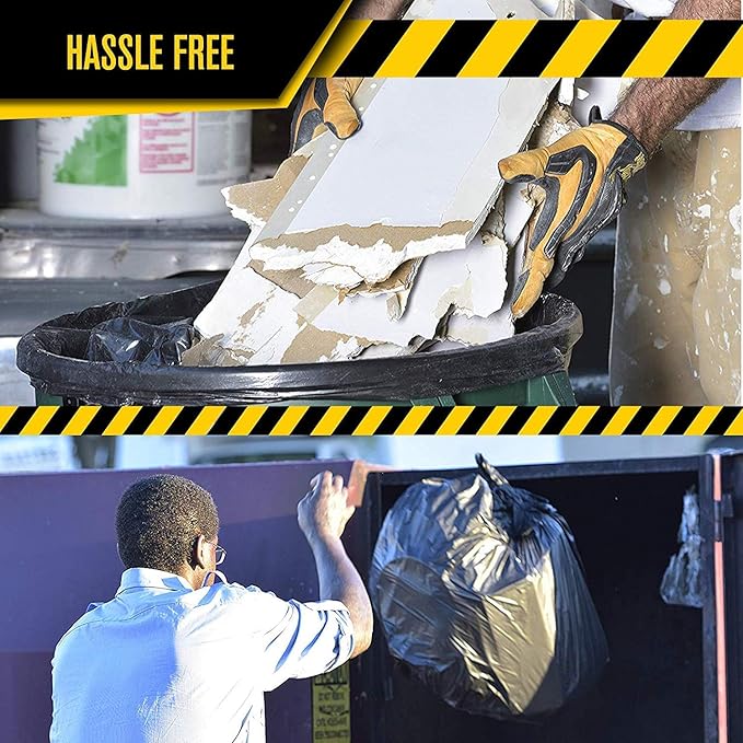 Aluf Plastics Heavy Duty 55 Gallon Trash Bags