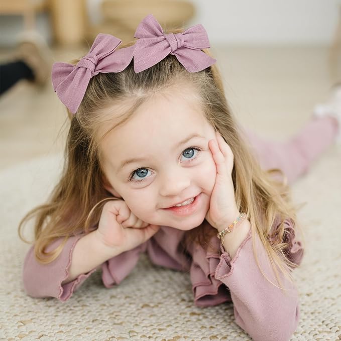 Prohouse 40 PCS Baby Girl Hair Clips, Alligator Hair Bows for Toddlers & Kids, Baby Hair Accessories