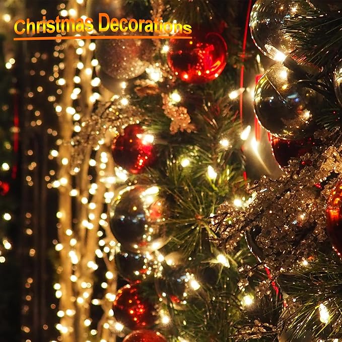 4PACK Christmas Mini String Lights Battery Operated,16.5FT 50 Count LED Forest Battery Christmas Lights with Timer 8 Modes Waterproof Battery Mini String Lights for Christmas Decorations Tree Wreath