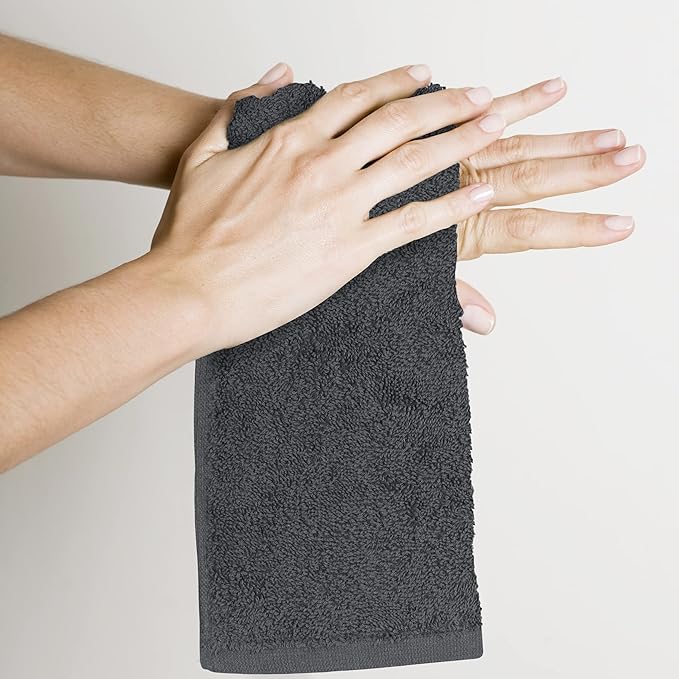 Utopia Towels Cotton Washcloths Set, 100% Ring Spun Cotton, Premium Flannel