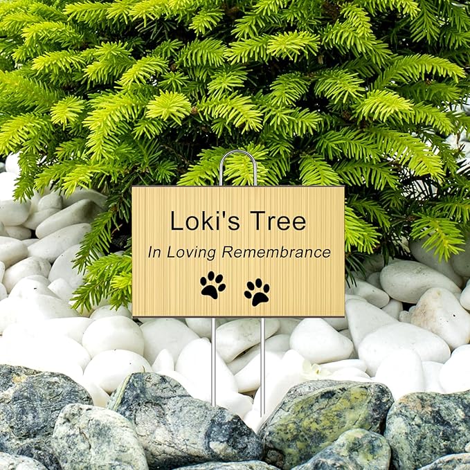 Landhoow 30 Pcs Large Garden Plant Markers Metal Plant Labels Sign 4'' x 6'' with 11'' Stake Weatherproof Waterproof Garden Sign for Outdoor Seedlings Herbs Vegetable Greenhouse, Gold