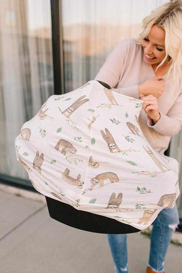 Noah Multi-Use Cover: Car Seat, Nursing, Stroller Cover - Stretchy Fabric, All-Season, Stylish Designs, Easy Access