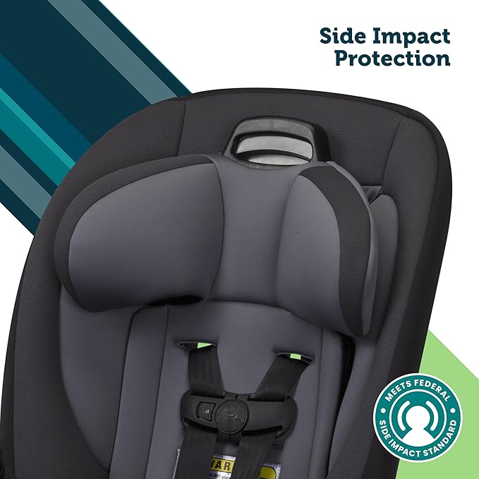 Safety 1st Ellaris 3-in-1 Convertible Car Seat, Slim Fit Design, Rear & Forward-Facing, 5-Position Headrest, 3-Across Fit, Travel-Friendly with Machine-Washable Seat Pad, London Blue