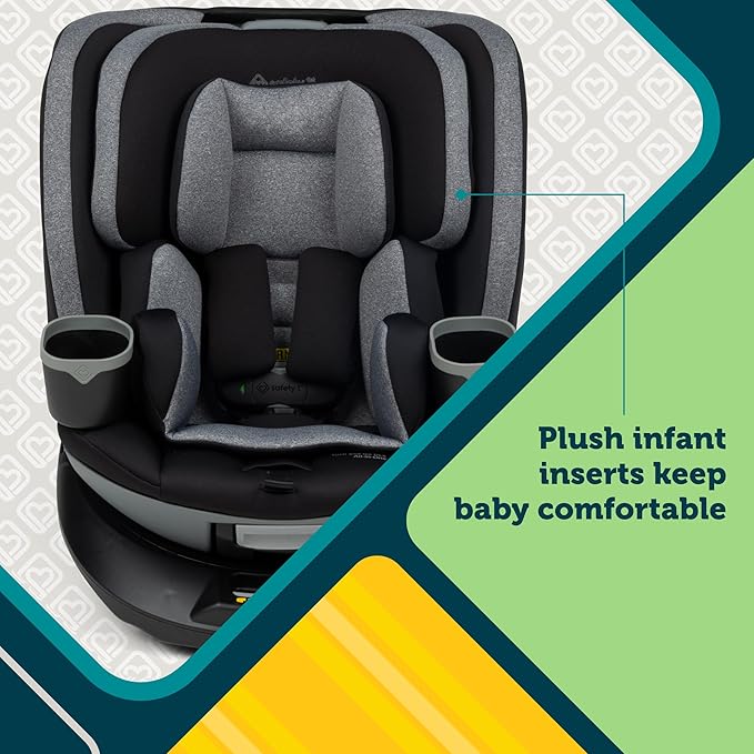 Safety 1st Turn and Go 360 DLX Rotating All-in-One Convertible Car Seat, Stonington