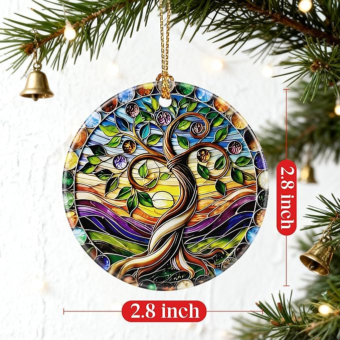 Tree of Life Ornament | Christmas Ornaments, Christmas Decorations, Hanging Ornaments for Tree, Holiday Decor Gifts | Tree of Life Gifts for Friend, Family,Women | Gift Exchange Ideas