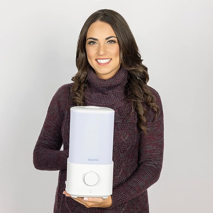 BlueHills Premium Set of Two Large 2300 ML and 1000 ML XL Essential Oil Diffusers Humidifier Combo for Large Room Home with Décor LED Lights Great Gift – Value Pack of White.