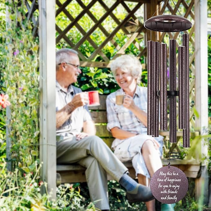 Retirement Wind Chime, Retirement Wind Chime for 2024, Retirement Gift for Woman,Happy Retirement Gifts for Teachers, Nurses, Coworkers, Relax and Enjoy Happy Retirement
