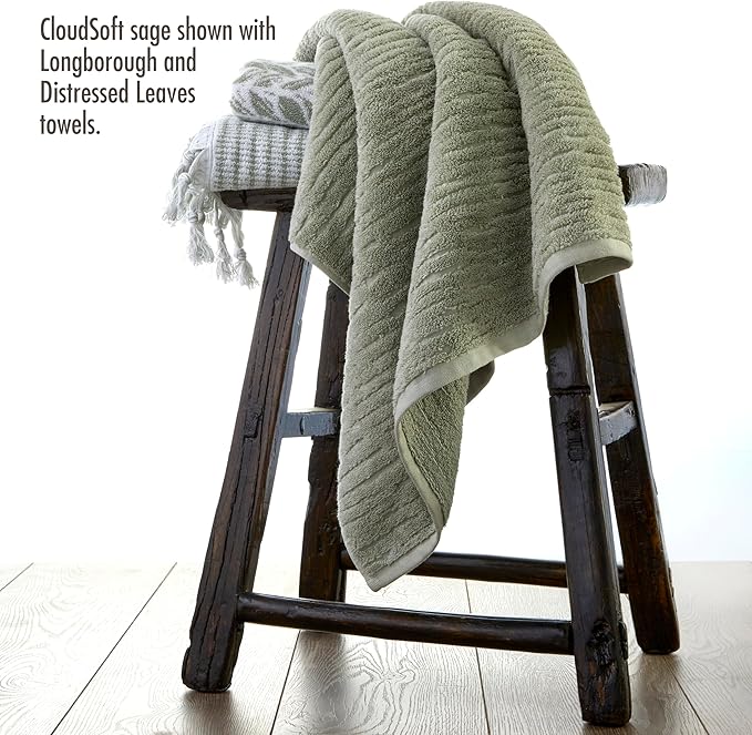 SKL Home CloudSoft Cotton Luxury 2-Piece Hand Towel Set