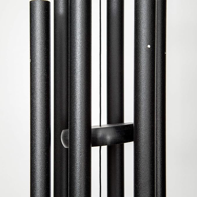Corinthian Bells by Wind River - 30 inch Black Wind Chime for Patio, Backyard, Garden, and Outdoor Decor (Aluminum Chime) Made in The USA