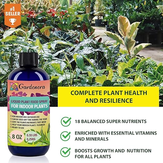 Gardenera Plant Growth Superfood for Lemon Trees with 18 Essential Vitamins & Minerals - Organic Plant Food Fertilizer - Micro-Fungi and Bio-Organisms for Lemon Tree Care & Growth Enhancement - 32oz