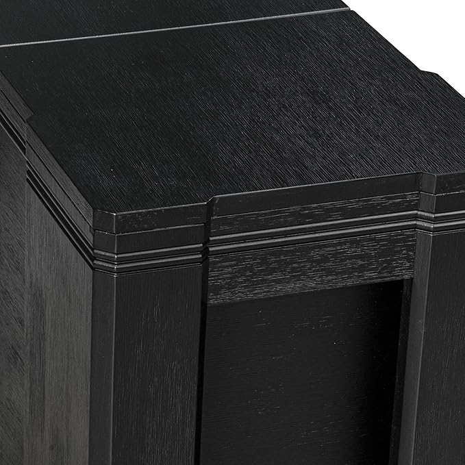 X02X2-206-30 5-pc Dining Room Table Set a Rectangular Kitchen Table and 2 Benches and 2 Wire Brushed Black Polyester Stackable Chairs, 39x120 Inch, Wire Brushed Black