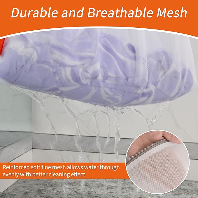 Polecasa 3Pcs 12 x 16 Inches Extra Durable Fine Mesh Laundry Bags