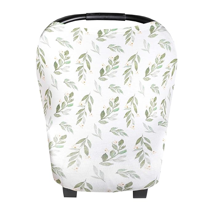 Copper Pearl Multi-Use Cover: Car Seat & Stroller Cover - Sun Protection, All-Season, Stylish Designs - Fern