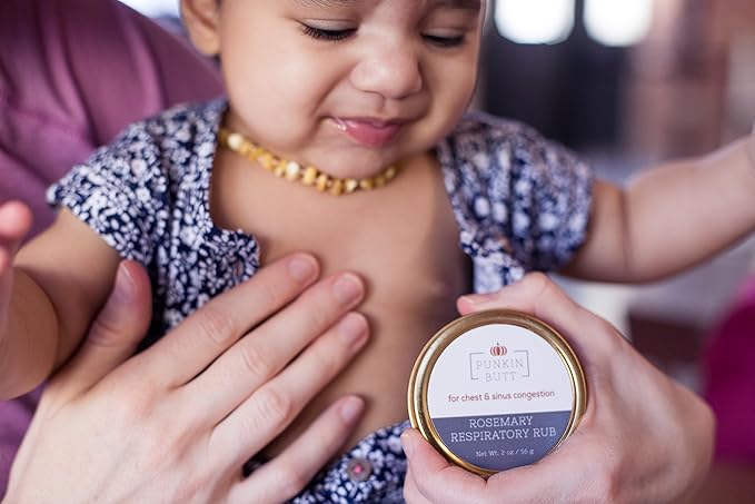 Punkin Butt: Natural Congestion Therapy Kit- Rosemary Respiratory Rub and Organic Ear Oil