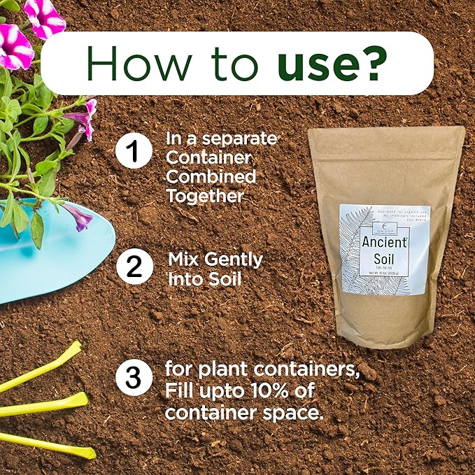 Elm Dirt Premium Ancient Soil for All Plants - Organic for Outdoor & Indoor Use | Garden Soil for Plant Nutrients Growth & Protect From Bugs - Roots Organic, 10lbs