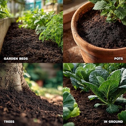 Soil Seed & Water Mikey’s Worm Poop – Organic Dairy Vermicompost Fertilizer Worm Castings for Gardens, Potted Plants & Soil Health - Superior to Standard Compost - OMRI Listed Organic Fertilizer