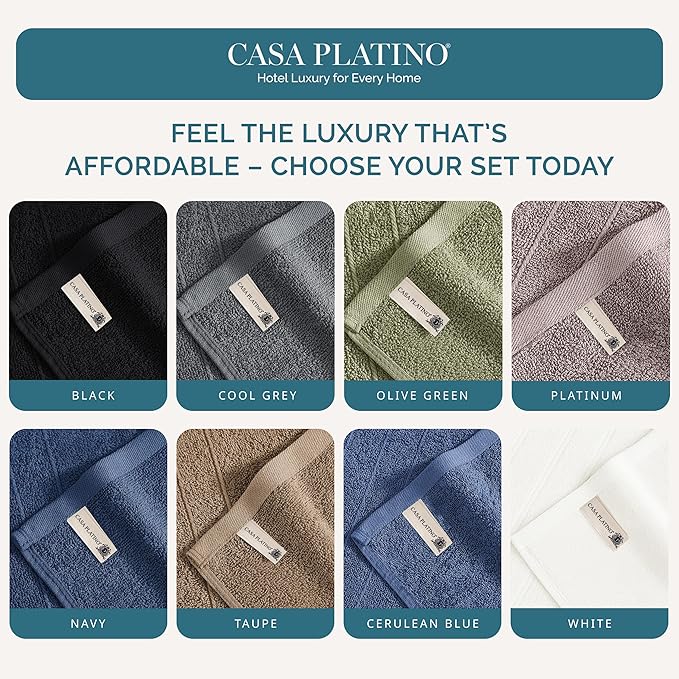 Casa Platino Washcloths 12 Pack